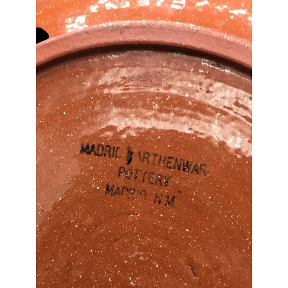 3 Handpainted Madrid Earthenware New Mexico Pottery Plates Blue White - Picture 4 of 7